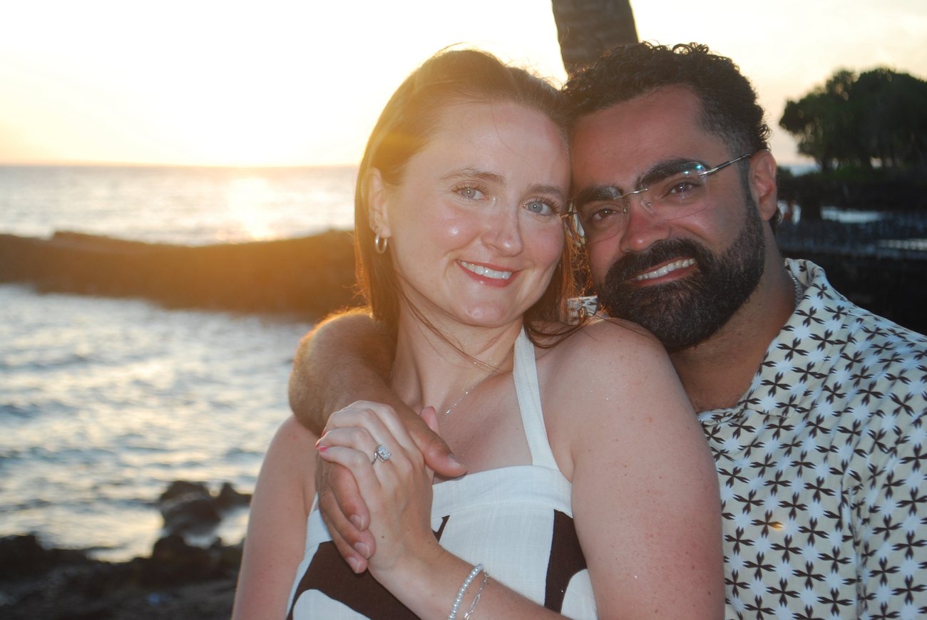 Ryanne and Delson at sunset